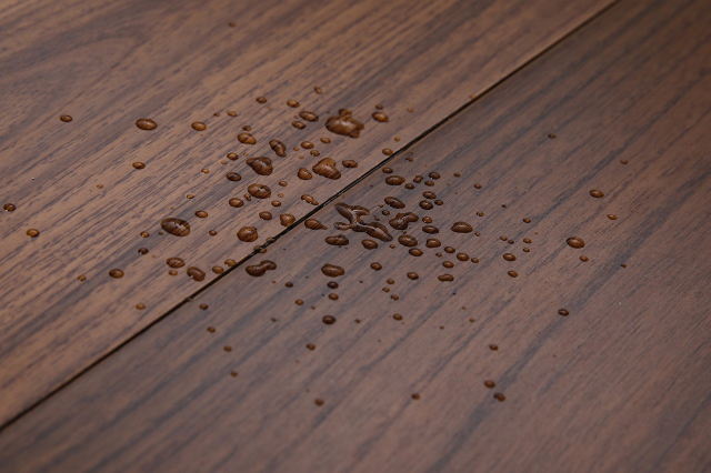 Parquet d'intérieur rustique en bois massif pour la maison, couleur noyer, épaisseur de 18 mm 