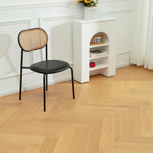 Plancher composite en bois massif à trois couches à chevrons Intérieur en noyer de chêne Parquet en bois massif à trois couches